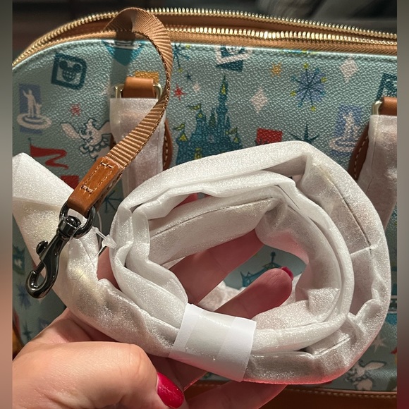 Disney Dooney and Bourke Fantasyland Zip Satchel - Picture 8 of 14